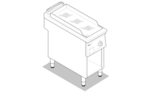 Szeletsütő, lábon álló kivitel, króm sütőfelület, 900-as sorozat