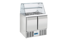 Salátahűtő asztal felépítménnyel