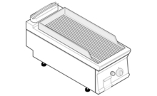 Szeletsütő, asztali kivitel, öntöttvas bordázott sütőfelület, 900-as sorozat