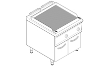 Lávaköves grill, dupla, 700-as sorozat