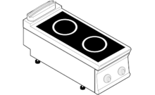 Indukciós tűzhely, 2 zónás, asztali, 900-as sorozat