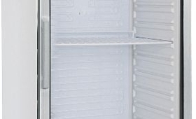 Üvegajtós italhűtő, 350 literes