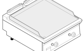 Szeletsütő, asztali kivitel, öntöttvas sütőfelület, dupla, 900-as sorozat