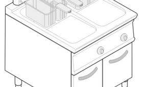 2X17 literes olajsütő, 700-as sorozat