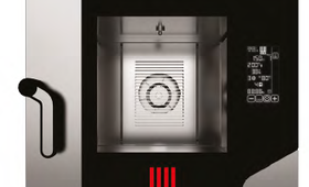 Kombi kemence, 5XGN 1/1, digitális érintőpanel 'Black Mask' technológiával