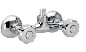 Kétgombos csaptelep, fali