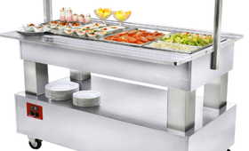 Gördíthető hűtött salátabár