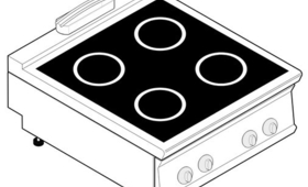 Indukciós tűzhely, 4 zónás, asztali, 700-as sorozat