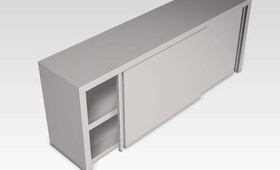 Fali szekrény köztes polccal, tolóajtóval