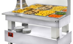 Melegentartó büfékocsi fali