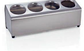 Rozsdamentes evőeszköztartó 4 részes