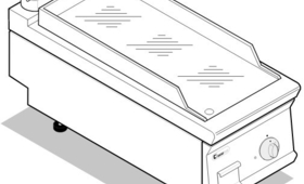 Szeletsütő, asztali kivitel, króm sütőfelület, 900-as sorozat