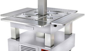 Gördíthető hűtött salátasziget