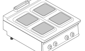 4 zónás elektromos asztali tűzhely, 900-as sorozat