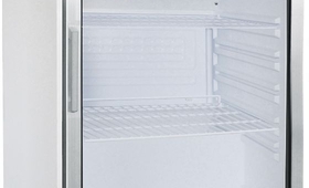 Üvegajtós italhűtő, 130 literes