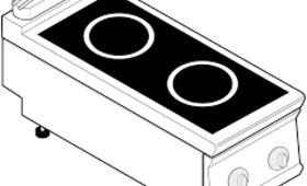 Indukciós tűzhely, 2 zónás, asztali, 700-as sorozat