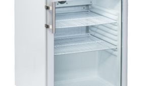 Üvegajtós italhűtő, 200 literes