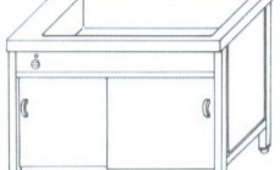 Melegentartó pult, alul fűtött, 3XGN 1/1