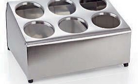 Rozsdamentes evőeszköztartó 4-6-8 részes