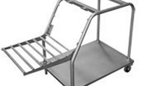  Gördíthető tárolóállvány, rozsdamentes anyagból